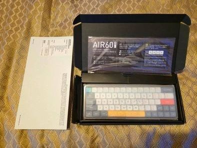 🔥 NuPhy Air60 V2 Wireless Mechanical Keyboard Lunar Grey, Wisteria (55gf) Switches🔥