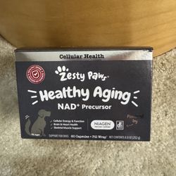 Zesty Paws Healthy Aging NAD Precursor Brain Heart Muscle Dog 