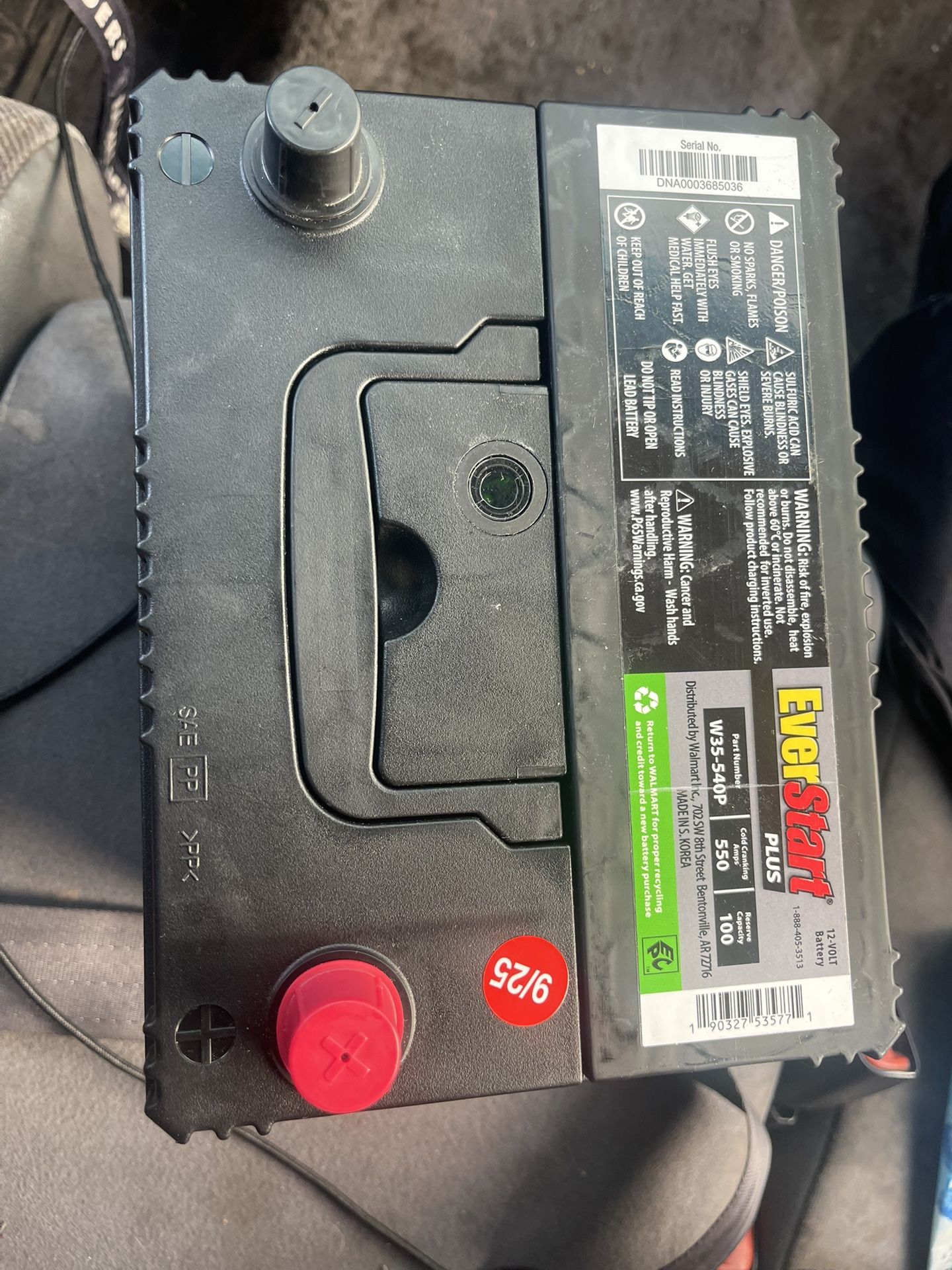 Brand New Battery Asking $80