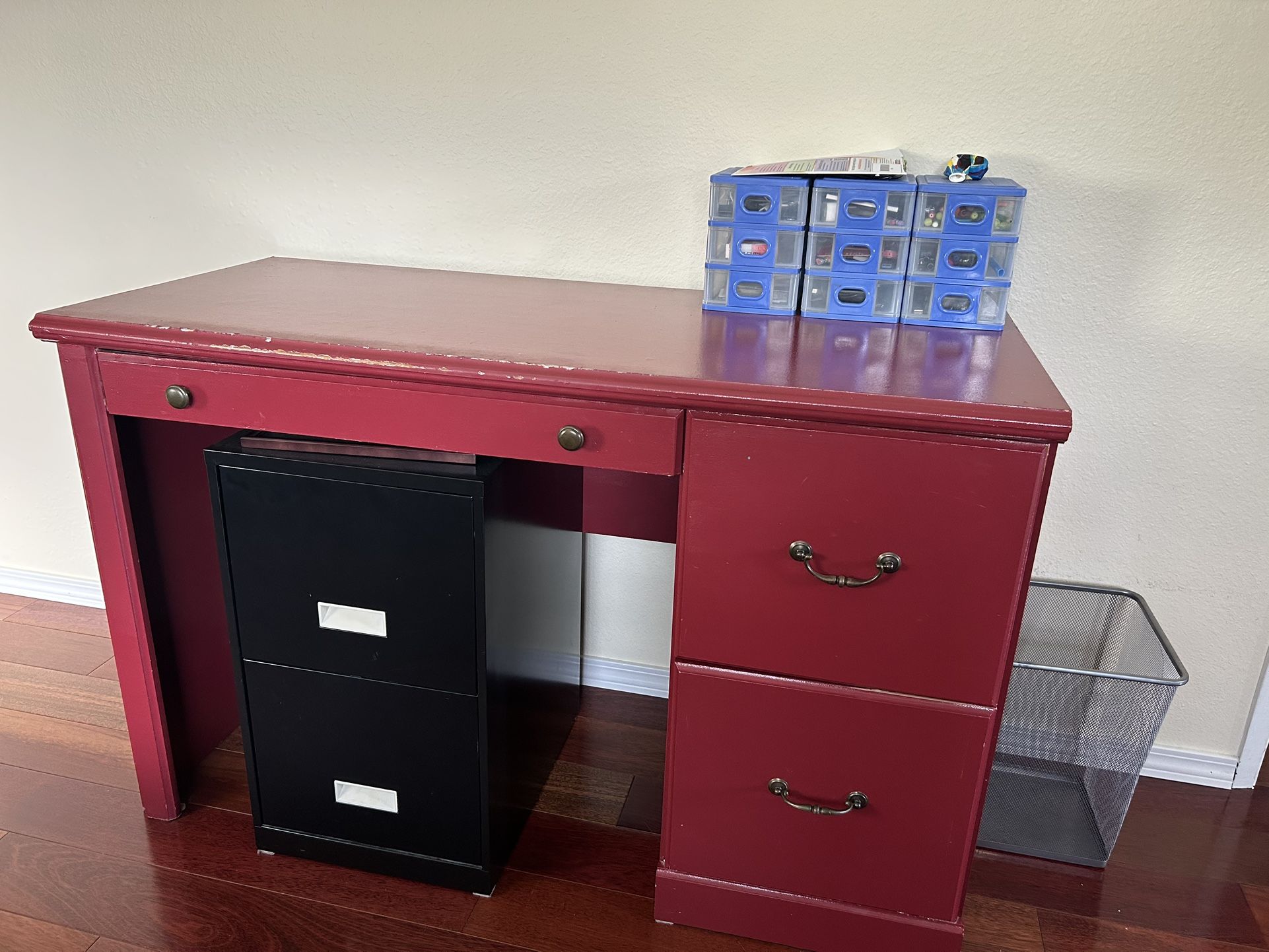 Small Red Desk
