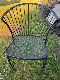 2-Carolina Forge wrought iron chairs