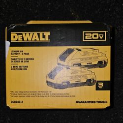DEWALT
20V MAX Compact Lithium-Ion 3.0Ah Battery Pack (2 Pack)