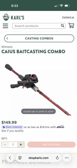 Shimano Caius Bait caster combo
