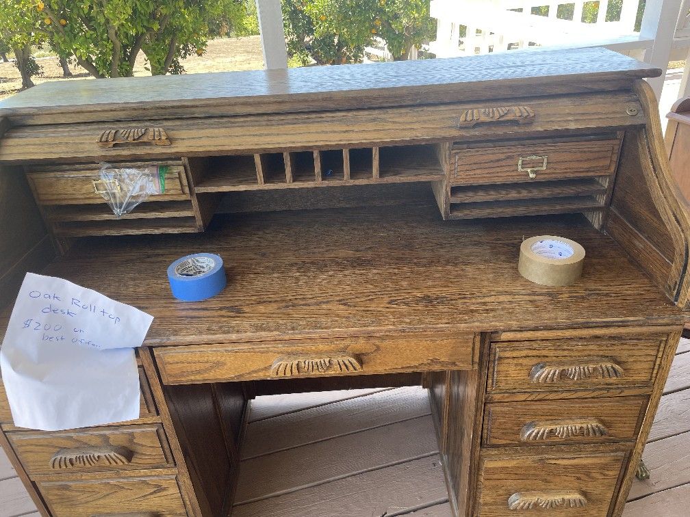 Antique Roll Top Desk