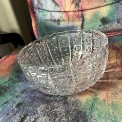 Vintage American Hand Cut Crystal Bowl