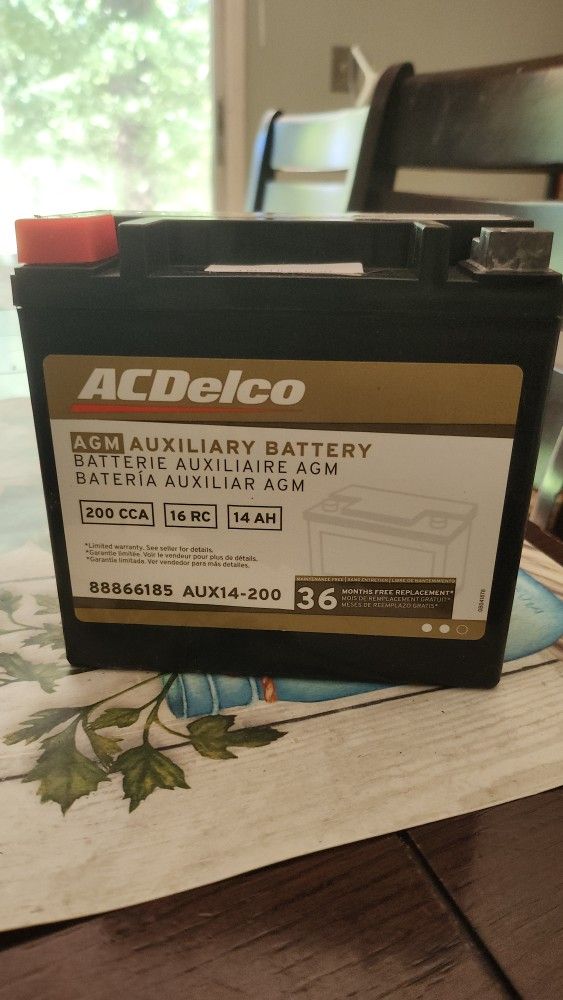 π ACDelco AUX14-200 AGM Auxiliary Battery β Brand New