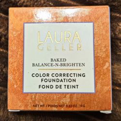 NEW Laura Geller Baked Color Correcting Foundation - LIGHT - 0.32 oz