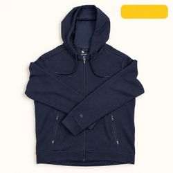 All in Motion Navy Blue Full Zip Hoodie Size L
