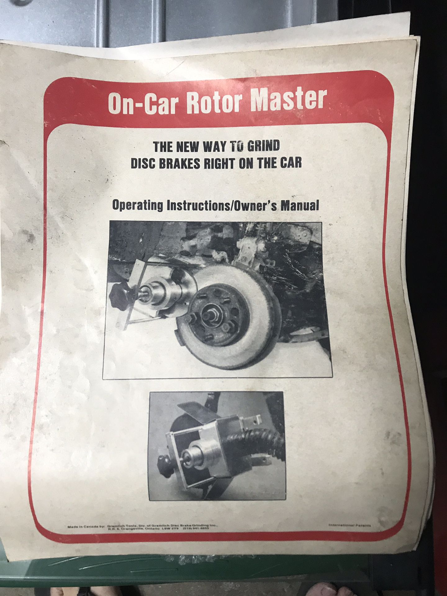 On Car Rotor-Master