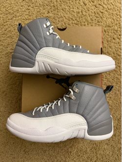 Size 9.5 (Worn once, comes with original box) - Air Jordan 12 retro stealth