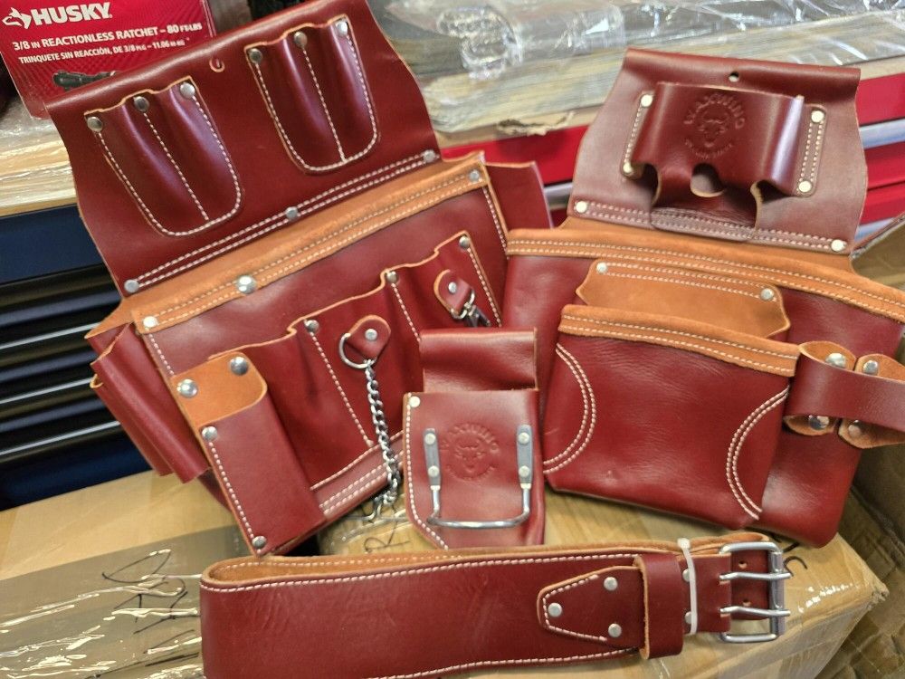 DRYWALL LEATHER TOOL BELT 