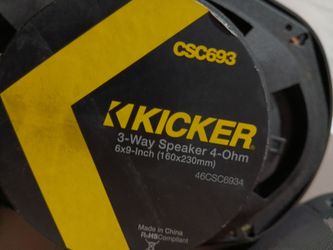 Kicker CSC693 6x9-Inch 3-Way Car Speaker