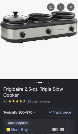 Triple slow cooker
