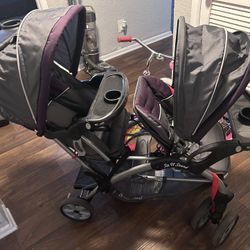 Double Baby Trend Stroller 