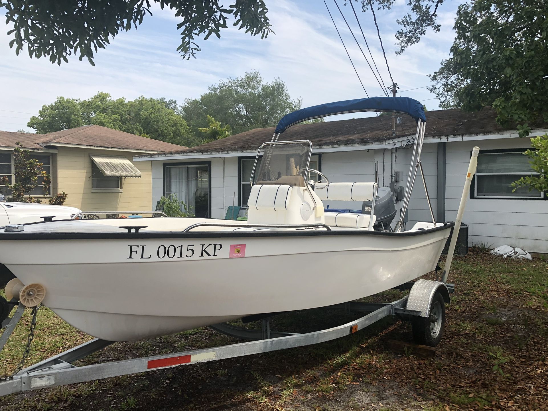 1999 16ft Palm Beach Whitecap Center Console Boat