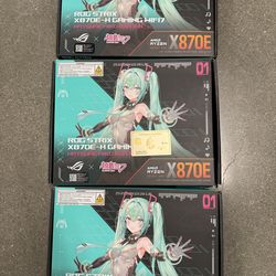 ASUS ROG STRIX X870E-H GAMING WIFI7 HATSUNE MIKU EDITION AMD X870E ATX motherboard