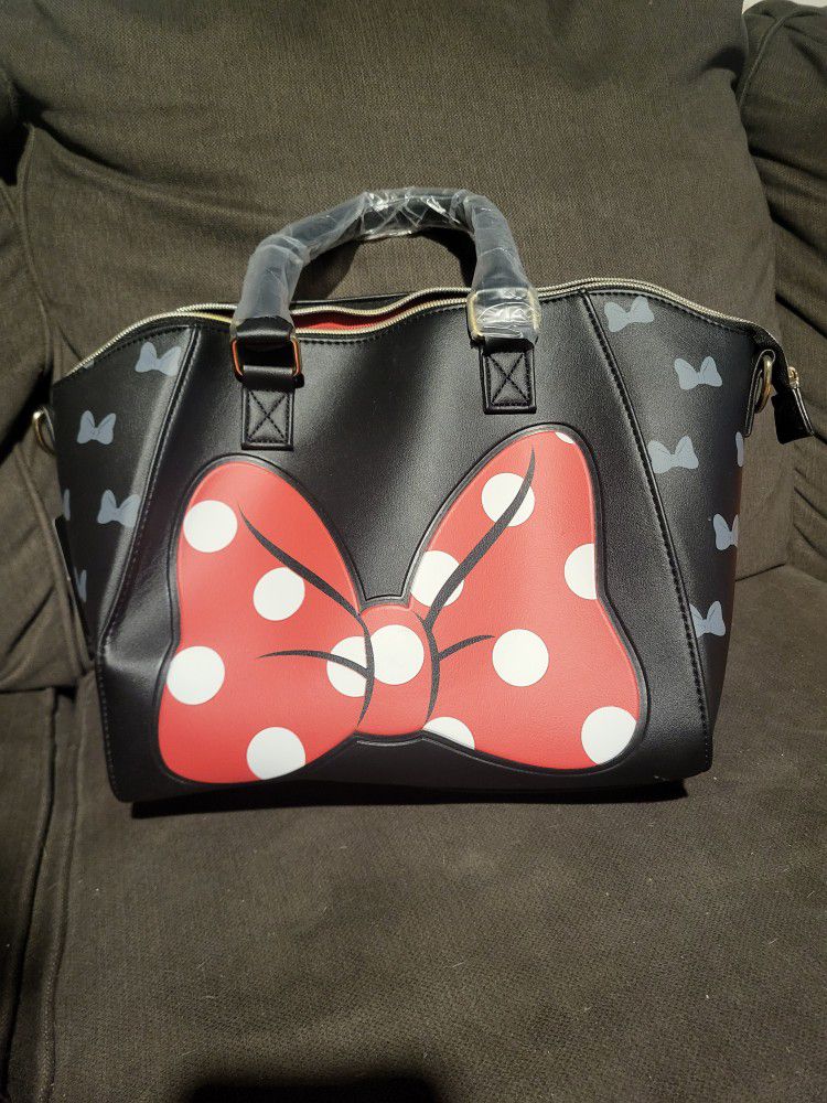 Disney Loungefly Minnie Mouse Polka Dot Purse/ Crossbody Bag