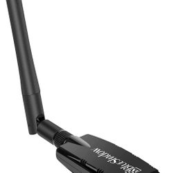 2-in-1 USB WiFi Bluetooth Adapter AC1200 Dual Band 2.4G/5G Wireless Network Adapter 5dBi High Gain WiFi Antenna WiFi Adapter for Gaming Pc/Laptop/ Des
