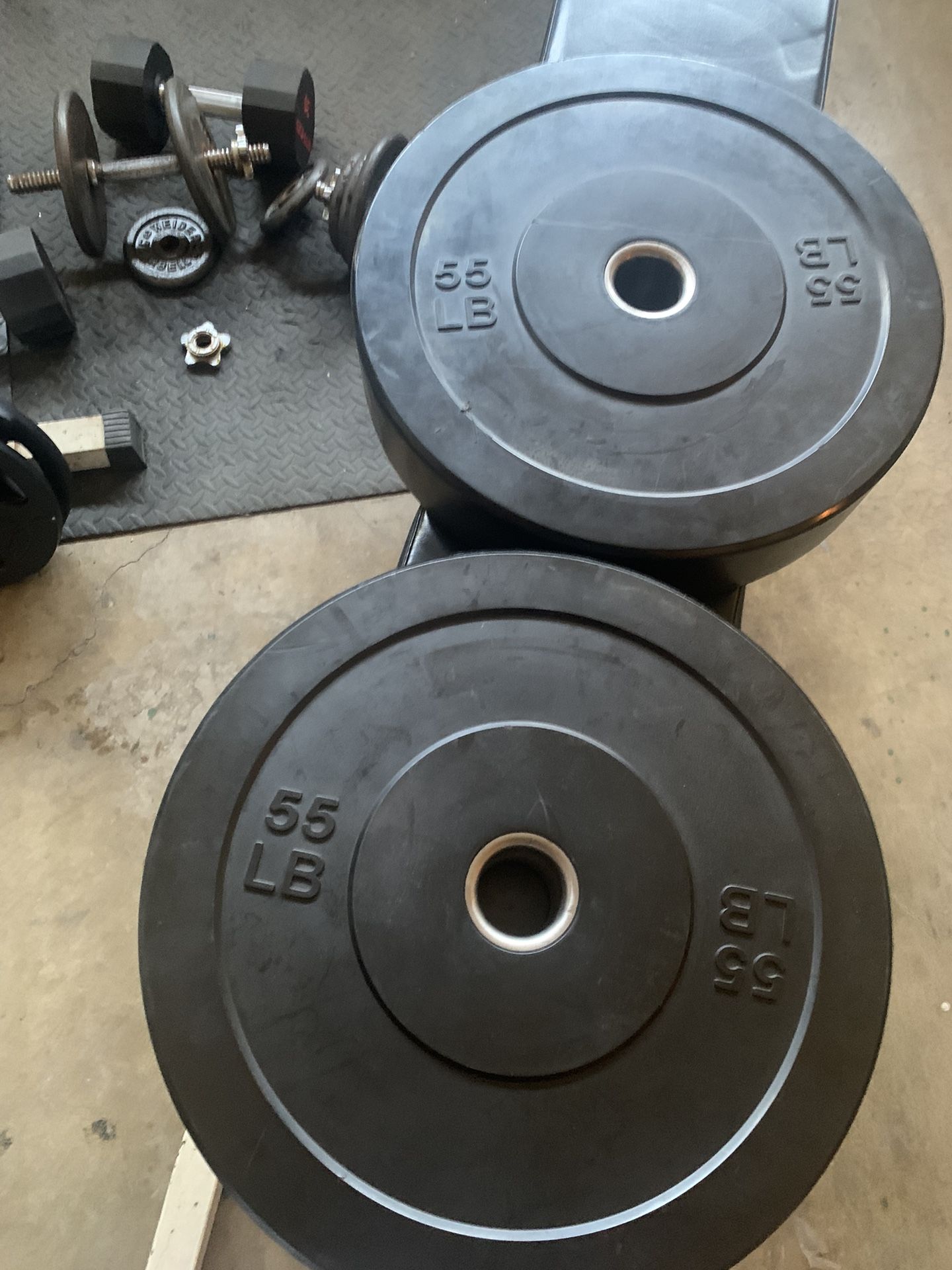 Urethane bumper rubber weights 