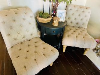 Two accent chairs