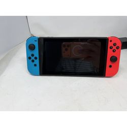 Nintendo Switch HAC-001 (-01) W/ Dock, Neon Blue/Red Joy-Con, Controller Adapter