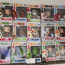Christmas Funkos NBC, Elf, Grinch