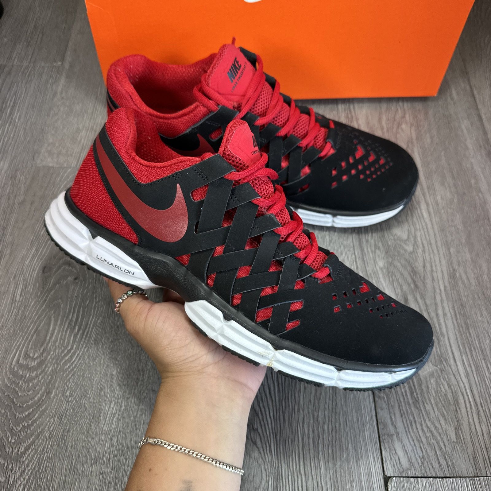 Nike Mens Lunar Fingertrap TR 898066 006 Black Running Shoes