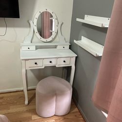 Vanity and chair