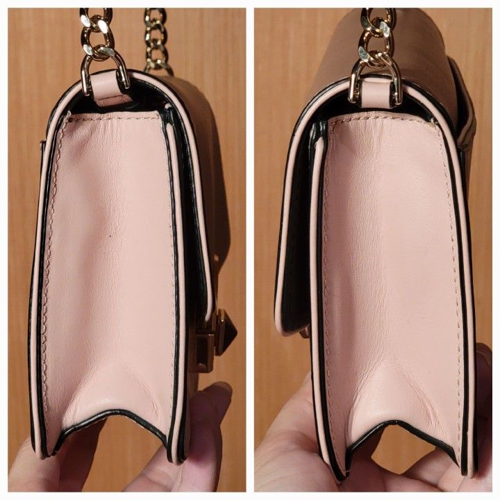 NEVE CONVERTIBLE FLAP CROSSBODY IN ROSY CHEEKS/BLACK/SPARROW