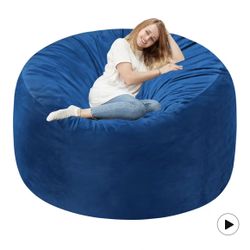 6FT Bean Bag Chair Giant BeanBag with Memory Foam Filled, Large Bean Bag Chairs for Adults, Adult Bean Bag Chair with Dutch Velvet Cover for Living Ro