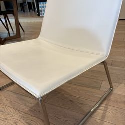 CB2 Low Profile Leather Chair