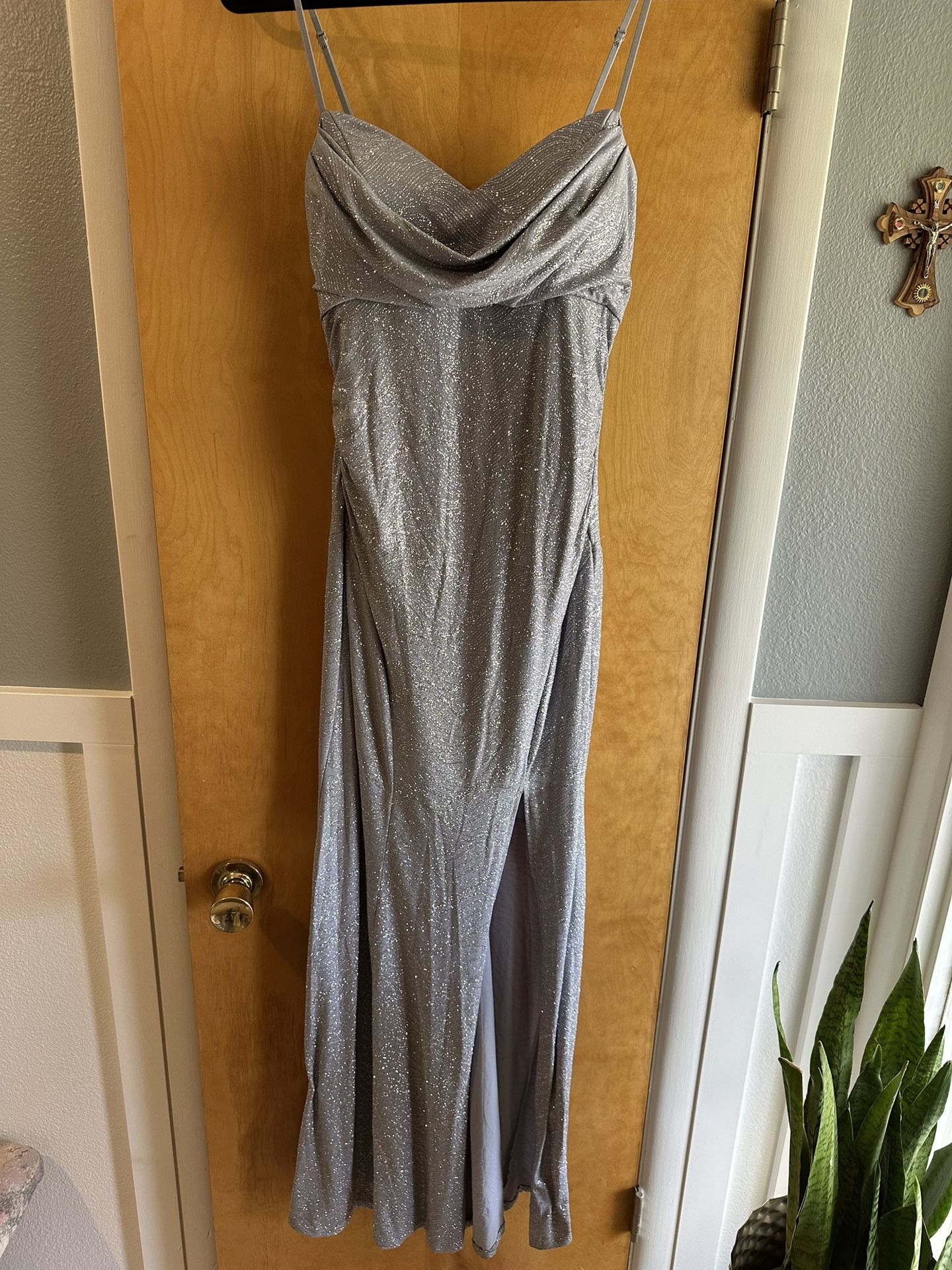 Silver Prom Dress