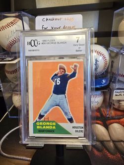 1960 Fleer #58 George Blanda - Houston Oilers - BCCG 7 (Very Good or Better)