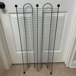 Black Wire CD DVD Game Tower Storage Rack