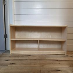 New Montessori Shelf Toy Organizers and Storage for Kids, 3-Section Wooden Storage Cabinet Shelves for Classroom, Kindergarten, Kids Room, Playroom