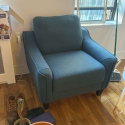 Blue Ashley Furniture Armchair