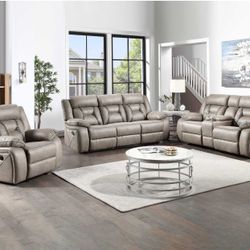 💥Brand New Manual Reclining Sofa Set💥Only $49 Today And Pay Later With Or Without Credi🔥