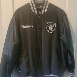 Raiders leather jacket For Men's Size XXL/XXG