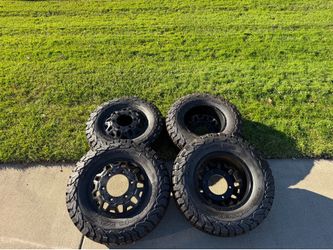 2025 Mercedes Sprinter 3500 Rims & BFGoodrich KO2 LT245|75R16 Tires Black DUALLY 16" Wheels 6x205