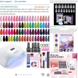 Gel Nail Extension Bundle - Everything Included 