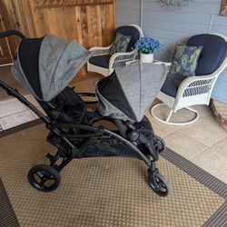 Contours V2 Double Stroller WITH Snack Trays 