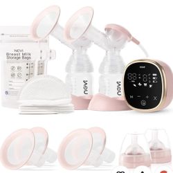 NCVI Double Electric  Pump 8782, Portable Anti-Backflow, with 4 Size Flanges, 4 Modes & 9 Levels, LED Display,