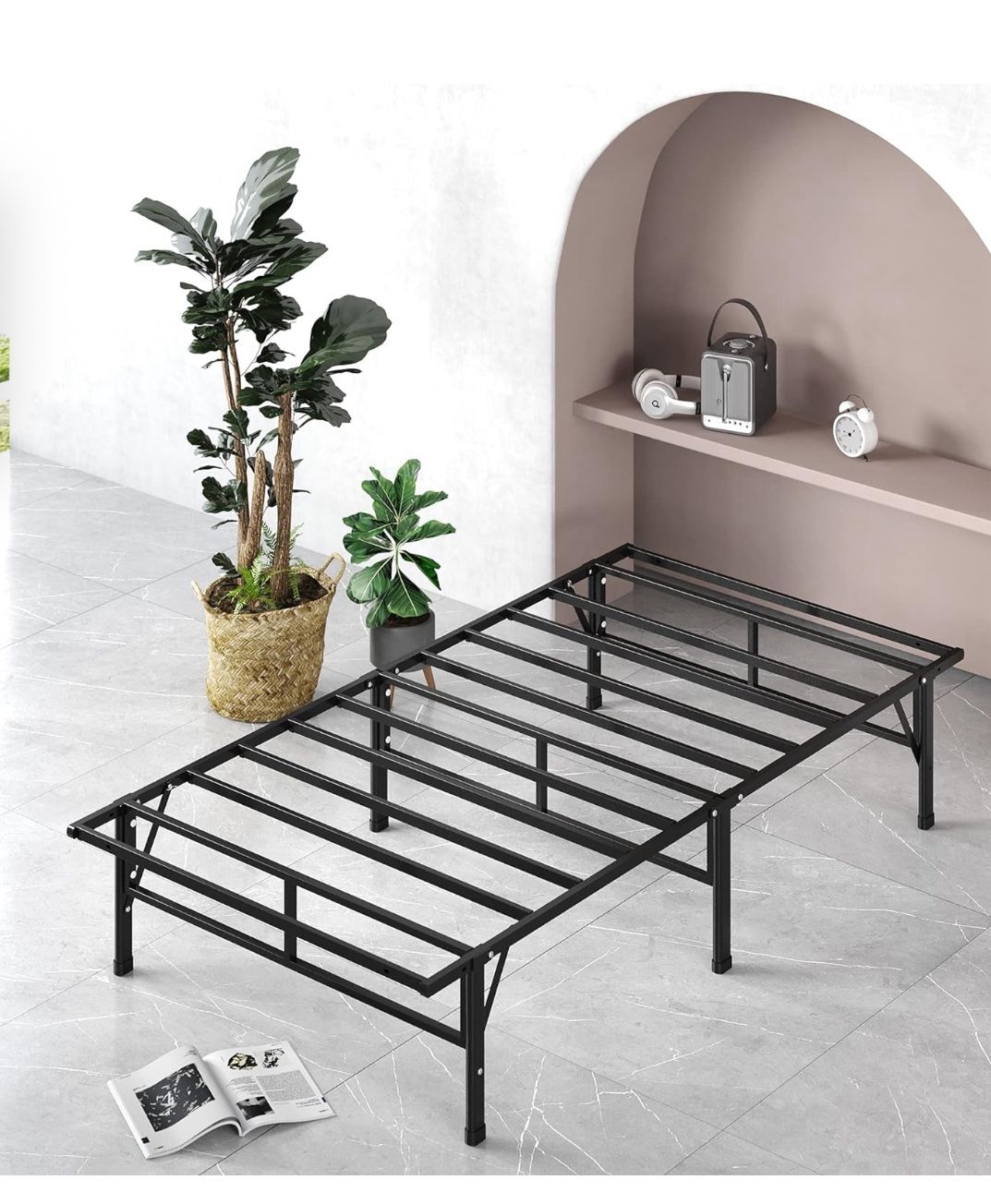 Twin XL Bed Frame 14 Inch Metal 