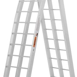 New Ramp 7.5 Feet Aluminum Folding Loading Ramp Kit for Trailers Pickup Truck Car Tailgate ATV Motorcycle Lawn Mower Silver