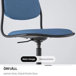 Swivel Chair, black/Vissle blue