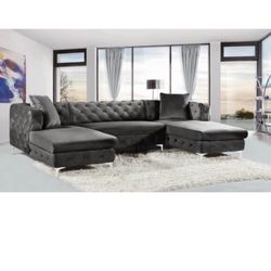 Tufted 3 piece Couch For Sale orig $3k  