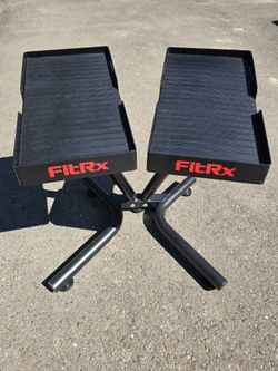FitRx dumbell barbell kettle bell stand holder