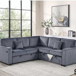 Corduroy Sectional Sleeper