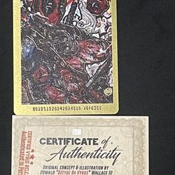 Deadpool Metal Trading Card