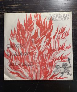 Modern Warfare - Dayglo Shadows Delivered 7” Numbered Bemisbrain Vinyl Record Punk